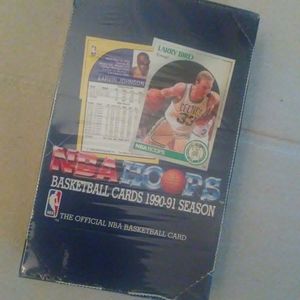 1990-91 NBA Hoops Basketball Cards Box